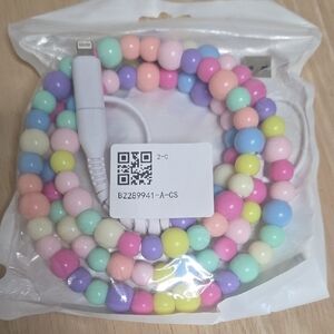 Colorful Beaded Charging Cable